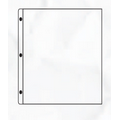 Chicago 3 Hole Page Protector w/ Top Opening (8 1/2"x14" Insert)